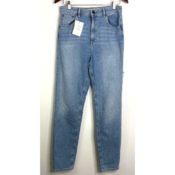 New ASOS Farleigh High Waist Slim Mom Jeans with Bum Rips Women's Size 30 - Picture 1 of 10